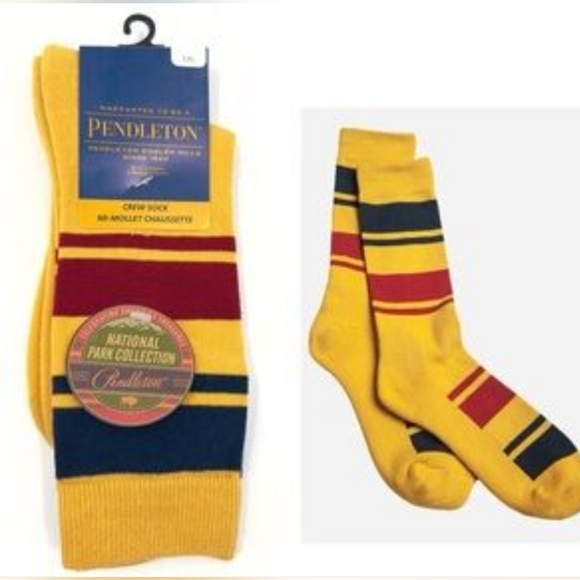 Pendleton Other - NWT Pendleton Yellowstone Crew Socks National Park Collection Size Large Firm
